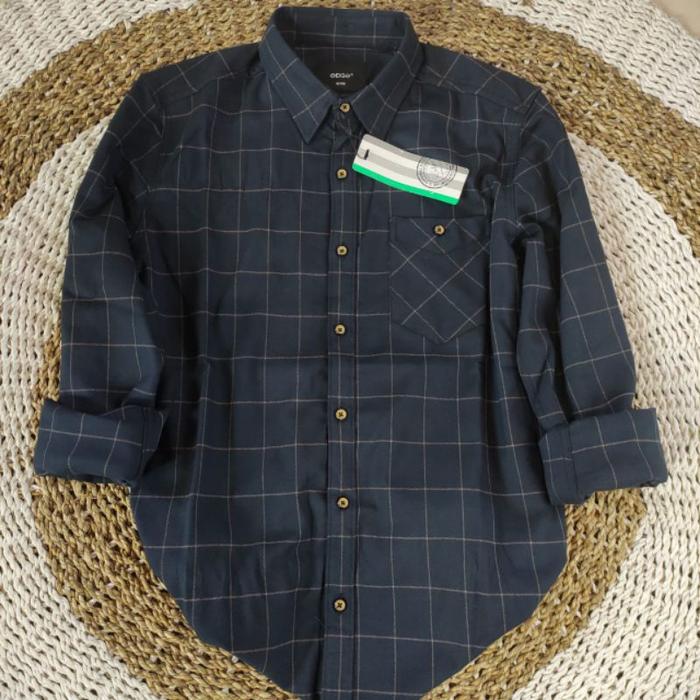 Kemeja Flanel Edge Lengan Panjang Super Wol Hight quality