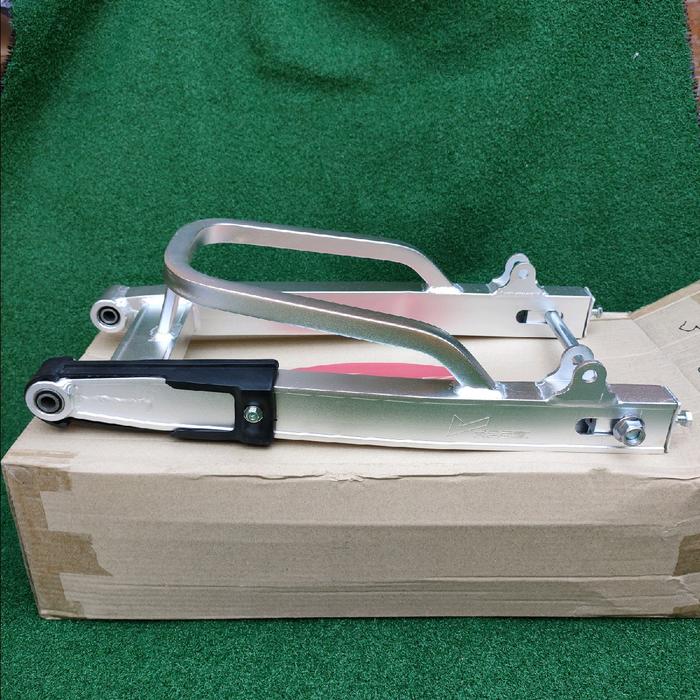 SWING ARM RX KING SILVER VROSSI MODEL LENGKUNG SET LENGKAP TINGGAL PASANG