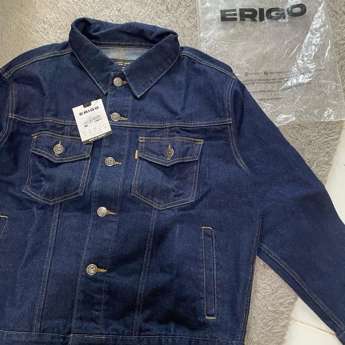Jaket Denim Erigo casual cocok buat pemakaian sehari -hari Jeans