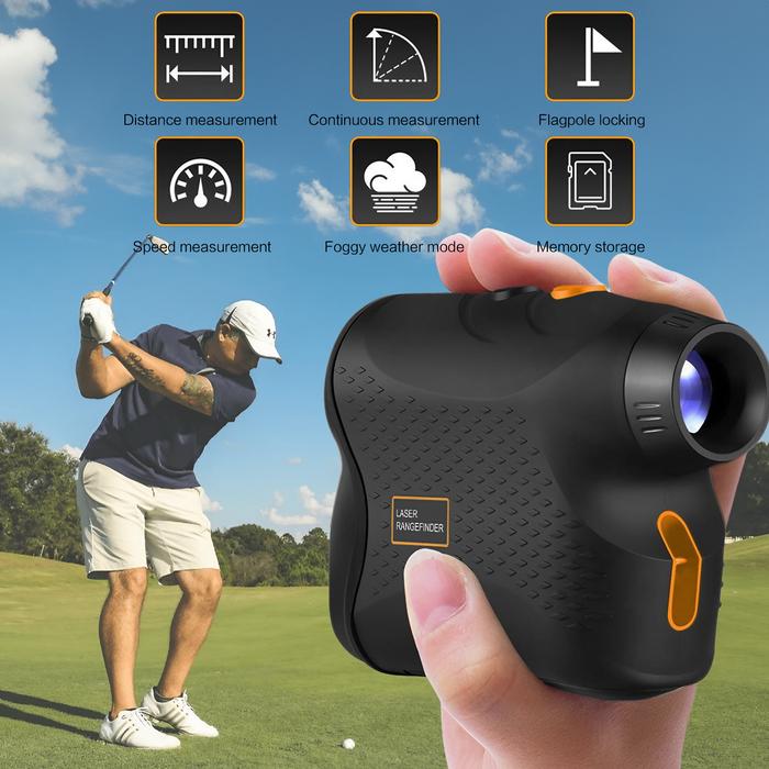 Golf Rangefinder 5-500 Meters Telescope Rangefinder 6 Times Lens Laser Technology for More Accurate