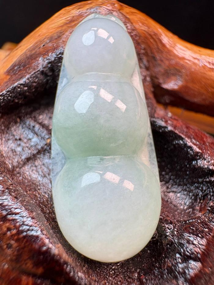 LIONTIN GIOK KACANG ASLI BURMA NATURAL JADEITE JADE BERSERTIFIKAT