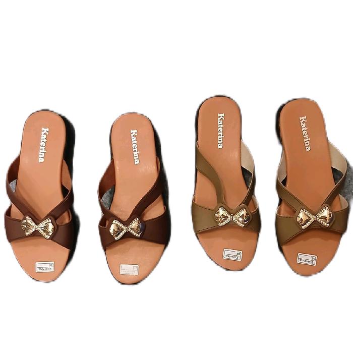 Katerina Sandal Wanita dengan Hiasan Bowknot Elegan dan Nyaman untuk Penggunaan Sehari-hari