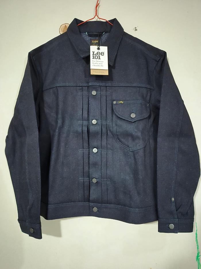 Lee 101 Cowboy Jacket Recycled Blue Weft Selvedge Made in Italy size L BNWT