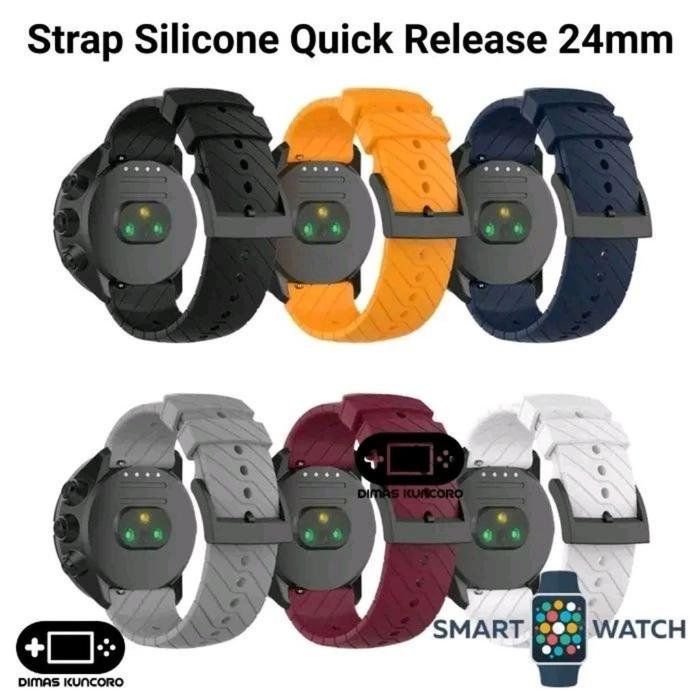 Strap Silicone Quick Release 24mm silicone silikon tali jam coros nomad karet rubber
