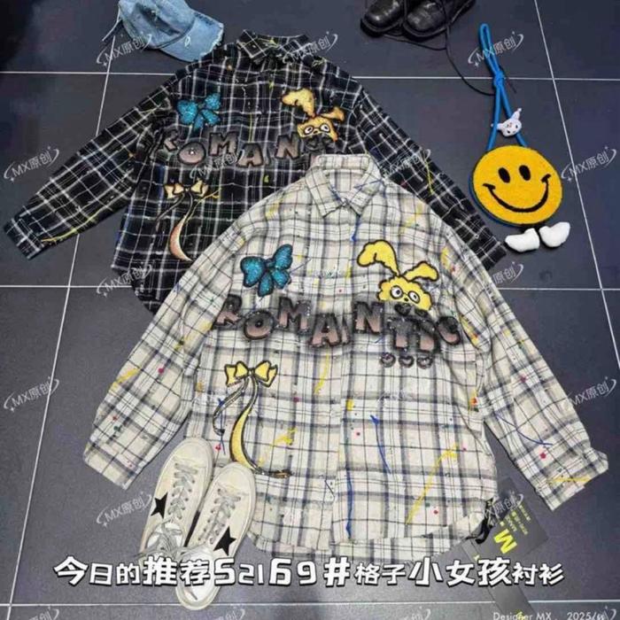 LUNE - Top Kemeja Flanel Romantic Girl Ori MX Oversize