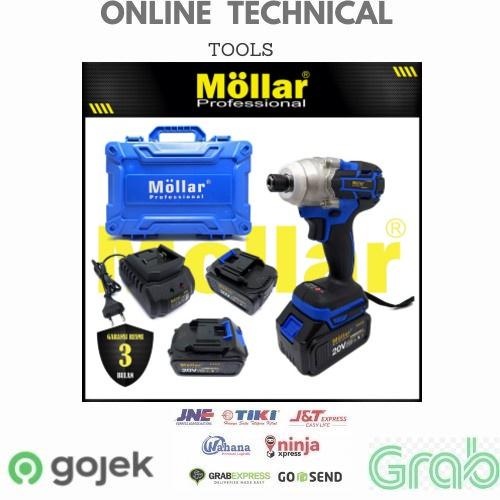 MOLLAR CIDR20351 Mesin Bor Obeng Baterai - Impact Driver Cordless 20V