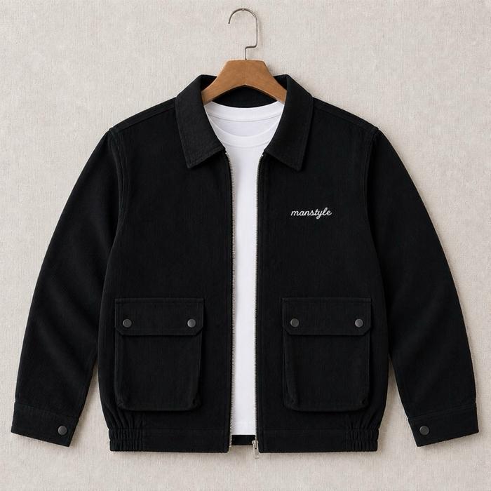 Jaket Boxy Corduroy zipper jaket corduroy zipper bahan corduroy