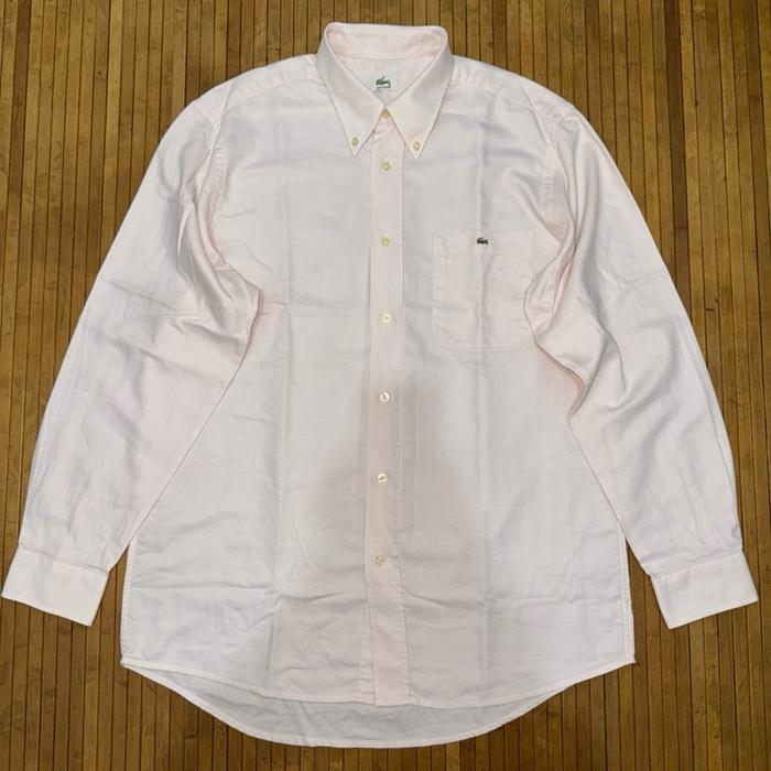 KEMEJA CASUAL BASIC SOFT PINK BUTTON DOWN LONG SLEEVE SHIRT fred perry brooks & brothers