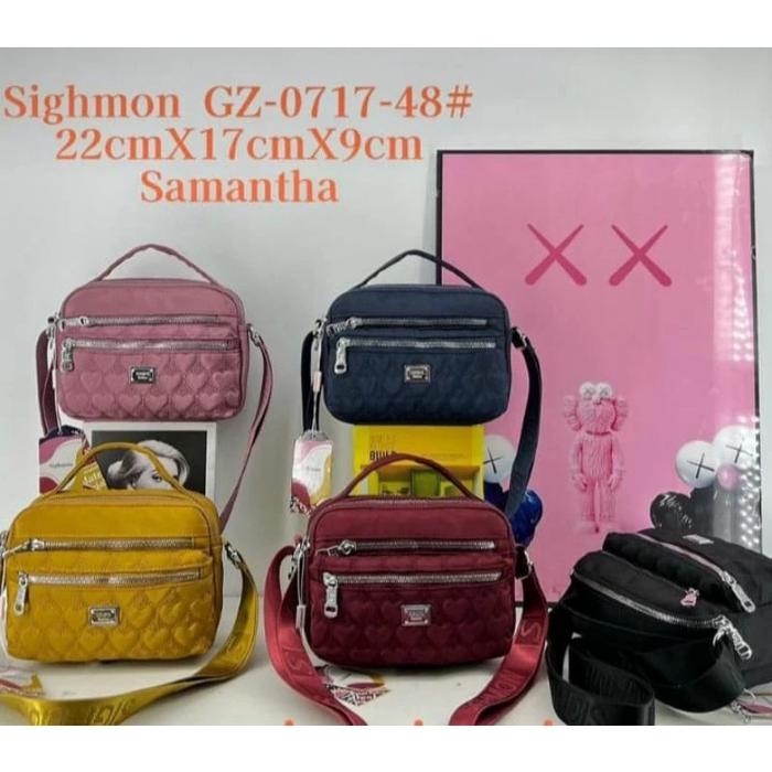 Tas selempang wanita Tas Sighmon 9572-44 Bahan Kanvas Terbaru. Tas Wanita Tas Sighmon Bisa bayar dit