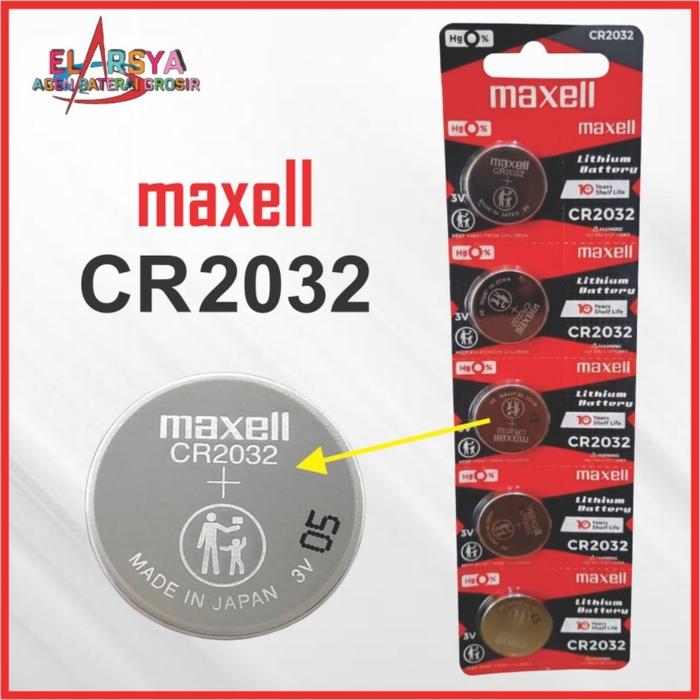 Baterai CR2032 Maxell batre cr2032 3 Volt