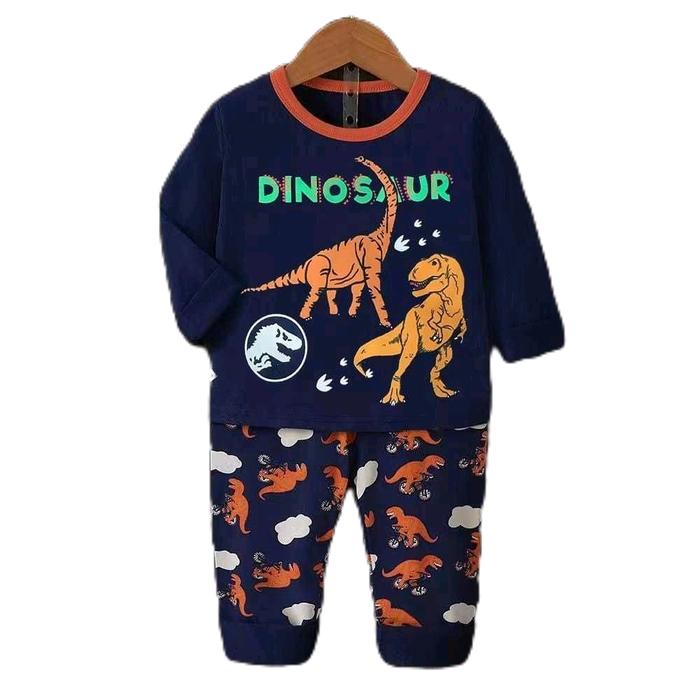[PP] Size 1 Tahun Baju Tidur Anak / Setelan Anak / Piyama Anak Import PP Jijibier Laki Panjang - Pan