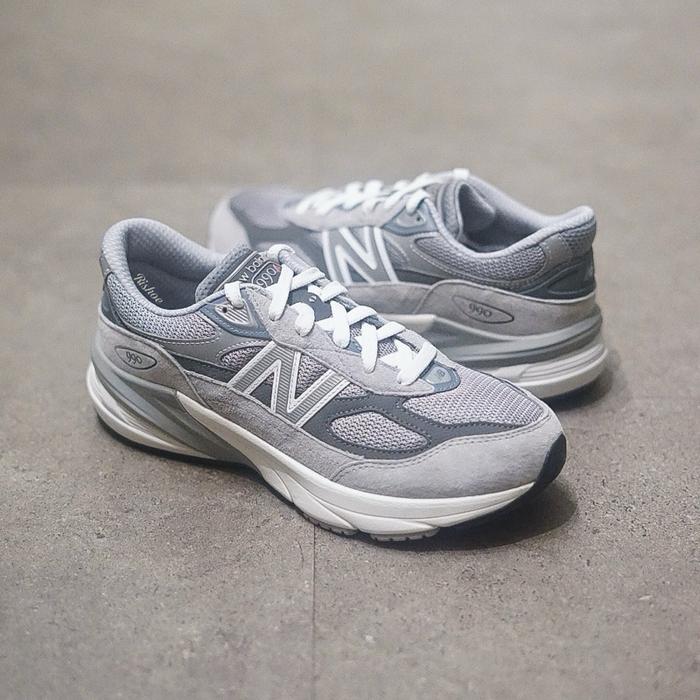 New Balance 990 V6 Grey White GS Original Resmi