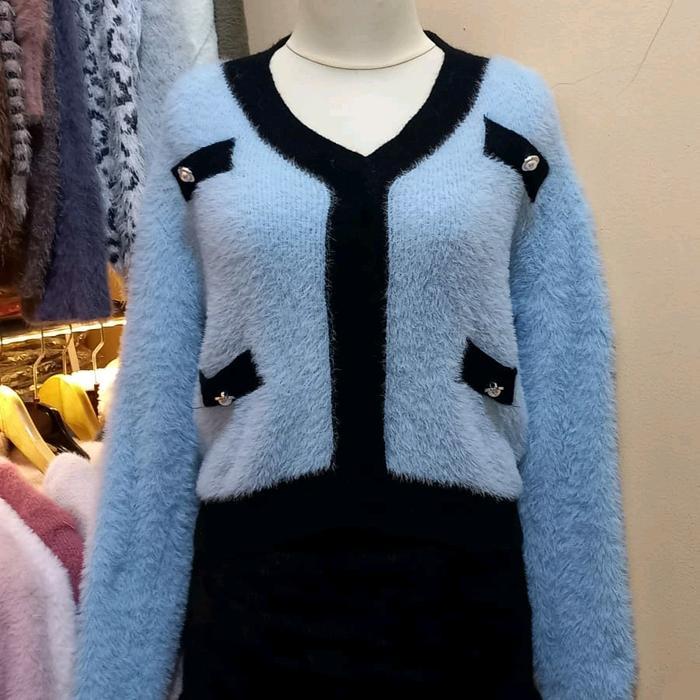 Rajut Fuzzy Premium Wol 2,Rajut Fuzzy Gemoy Korean Style