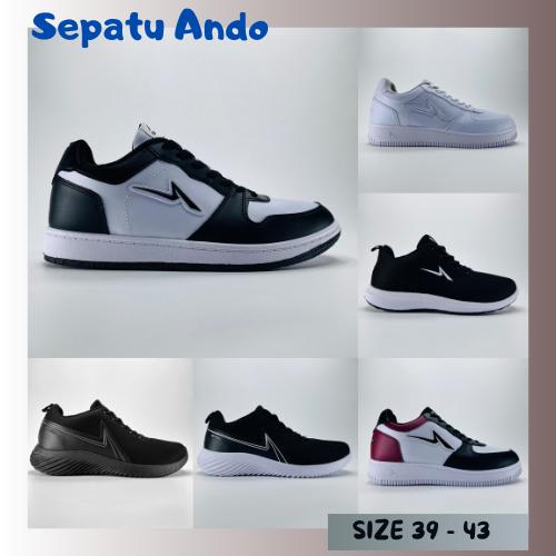 Sepatu ANDO MEN TRICKS, TRICKS ALPHA, BOAZ JT, LIAM, SIP 21 ORIGINAL 100% Laki Laki Casual Sekolah S