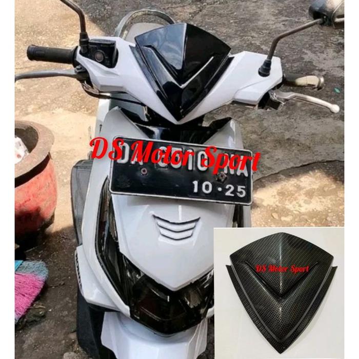 VISOR BEAT KARBU MODEL TERBARU CARBON WINDSHIELD BEAT KARBU MODEL TERBARU CARBON