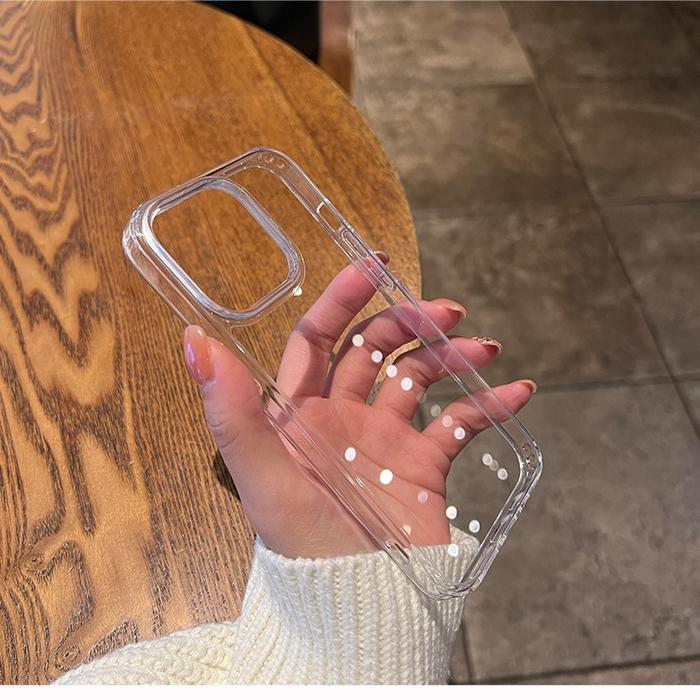 Luxury Transparent Soft Acrylic Phone Case For iPhone 14 13 12 11 Pro