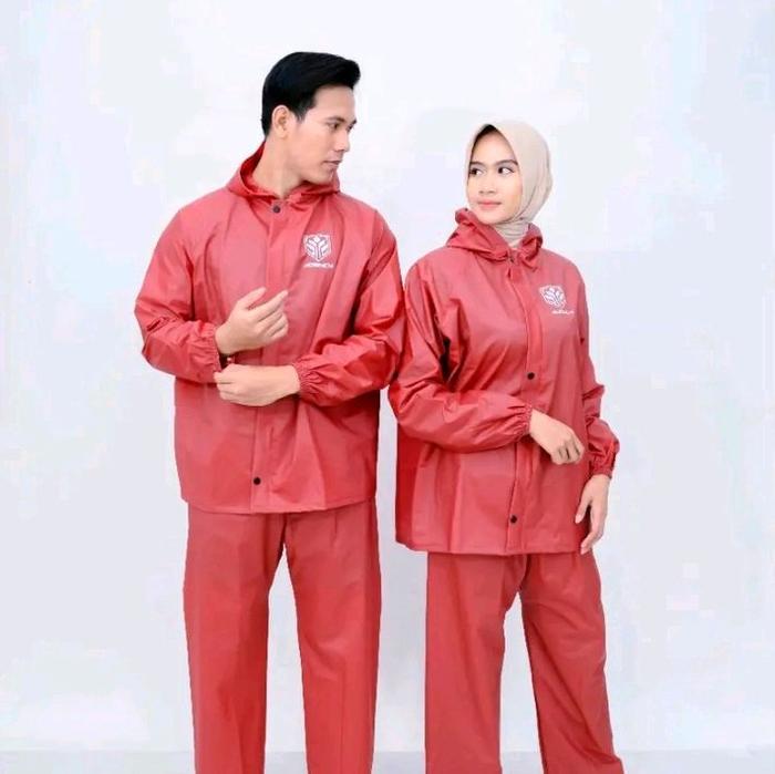 Jas Hujan Agency Setelan Pria Wanita Bahan PVC Kuat Tebal Awet Berkualitas Tinggi mantel tas sekolah