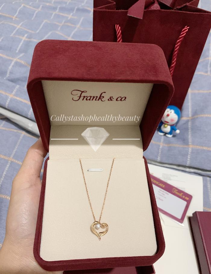 FRANK N CO DIAMOND LOVE NECKLACE JEWELLERY NEW INCLUDE RANTAI