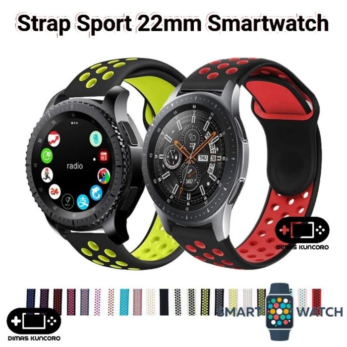 Strap Sport 22mm DT No.1 DT70 DT78 DT79 DT92 DT95 DT98 DT3 Max Pro Tali Jam Silicone Silikon Rubber