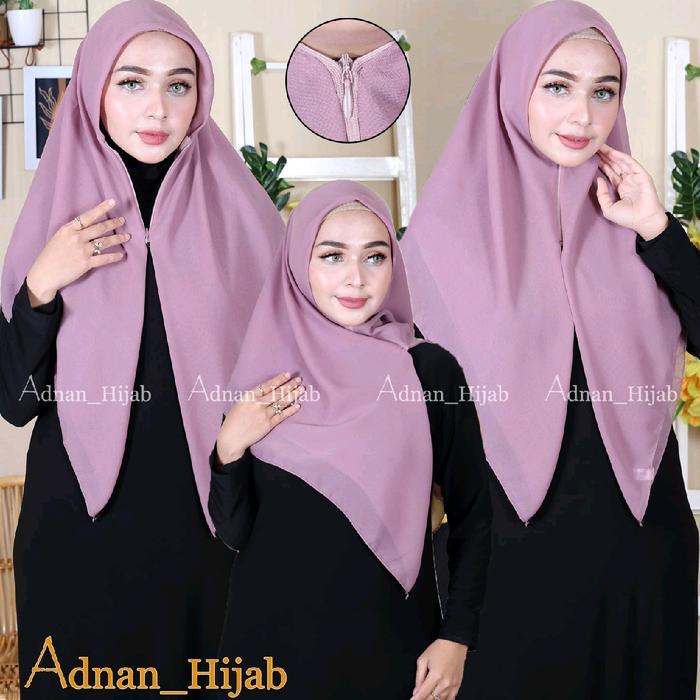 Promo Hijab S Zipper Bela Squer Resleting Dinecis Terlaris S Kekinian S Yang Lagi Viral Bisnis Santa