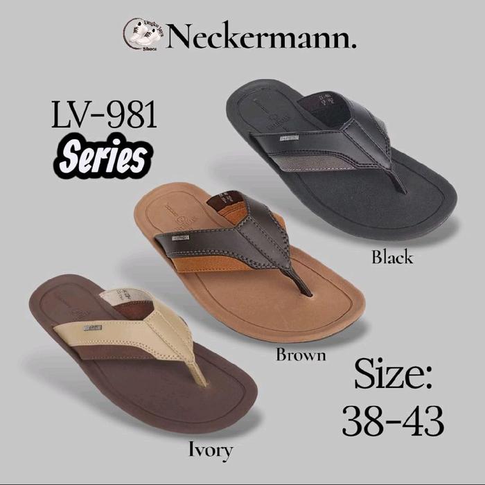 SANDAL JEPIT PRIA NECKERMAN LV-981 TERSEDIA SIZE 38-43 ORIGINAL TERBARU