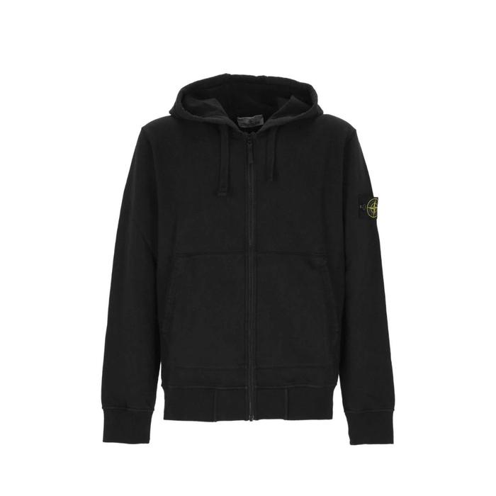 Stone Island Hoodie Zip-up Black K2S156100061S0051 - 100% ORIGINAL