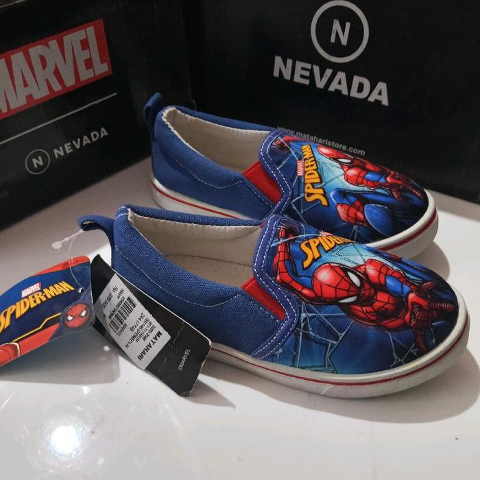 Sz 27 sepatu anak cowok spiderman marvel nevada SPDMEC1-N