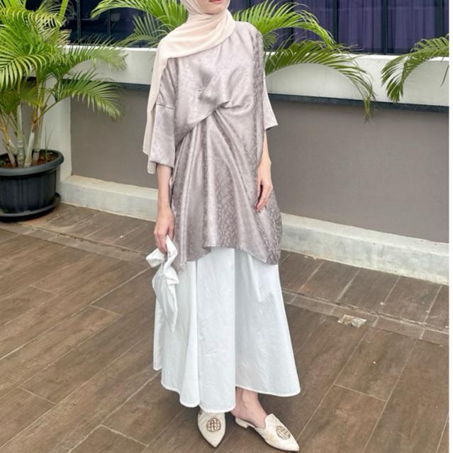 Silmi Kaftan - Kaftan Wanita Premium - Kaftan Pendek Wanita - Kaftan Modern - Kaftan Tunik - Atasan