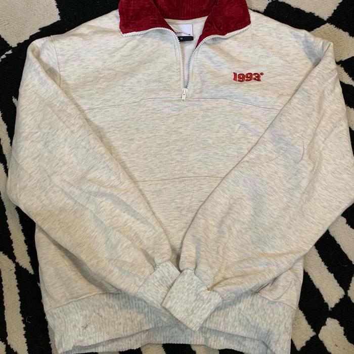 ( 1993STUDIO.  Vintage Half Zip_Out Beige )