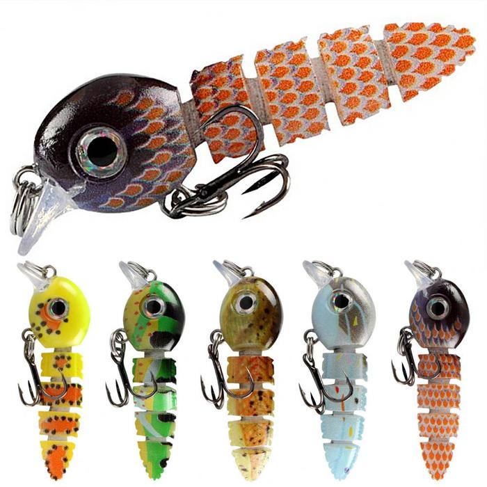 5.5cm/4.3g 5 Segments Fishing Lure Sinking Loach Hard Bait