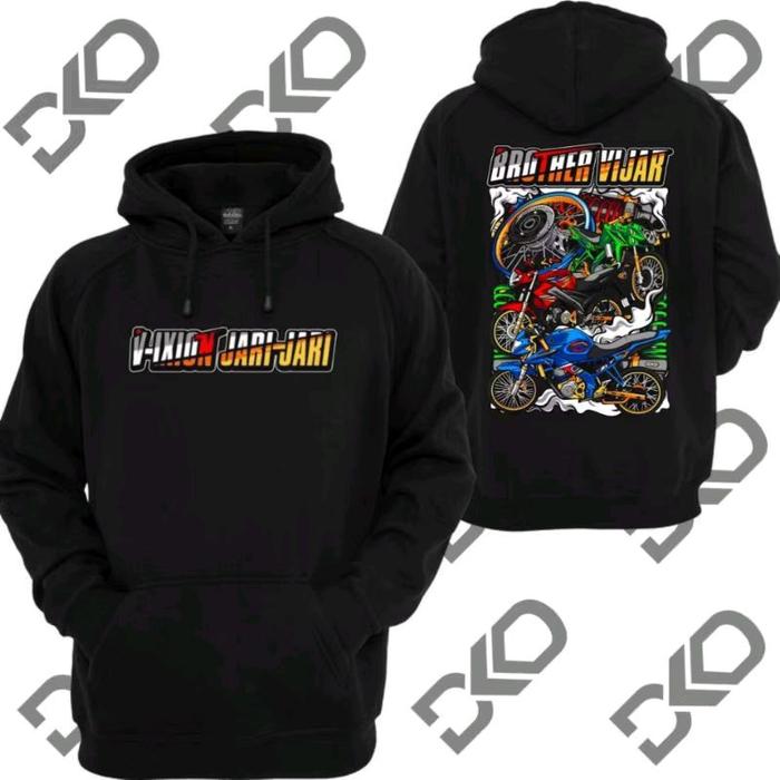HOODIE VIXION JARI JARI VIXION VIJAR SWEATER YAMAHA VIXION MODIFIKASI JARI JARI