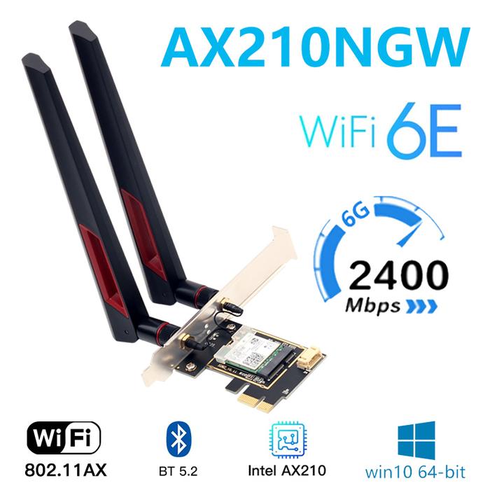 Tri band Intel AX210 AX200 8265AC AX210 wireless Wi Fi 6E 802.11AX
