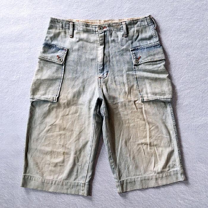 FOB FACTORY HERRINGBONE CARGO MONKEY SHORTS MADE IN JAPAN