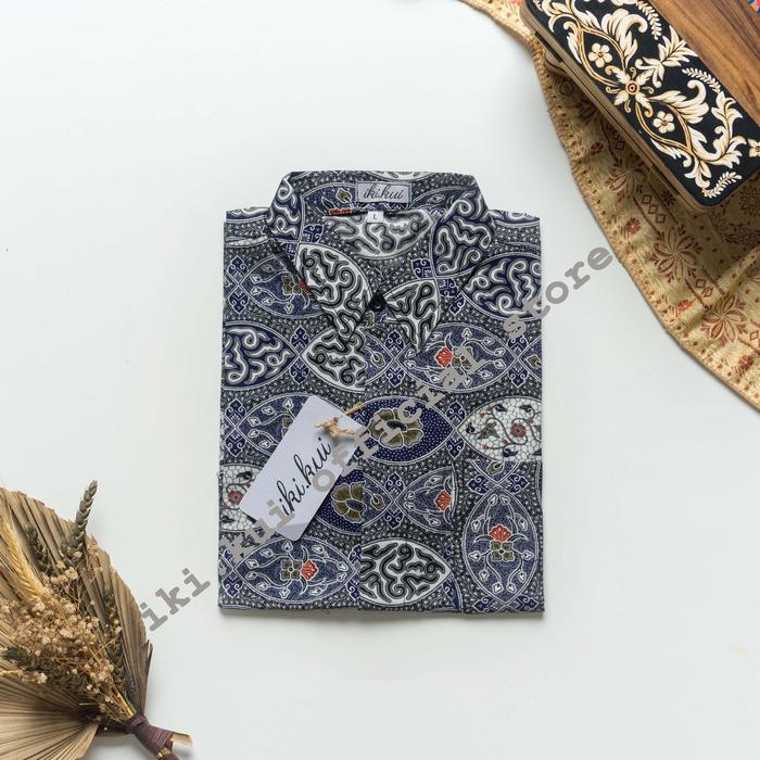 Kemeja Batik Iki Kui anak Laki Laki (iki.kui) - Motif BIRAWA