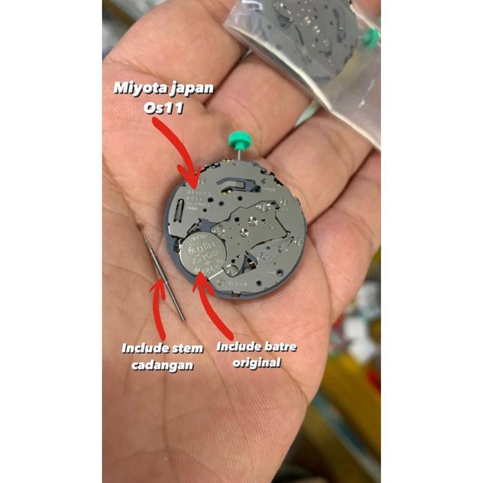 MESIN JAM TANGAN MIYOTA OS11 OS 11 CHRONO 6 DAN 12 ORIGINAL