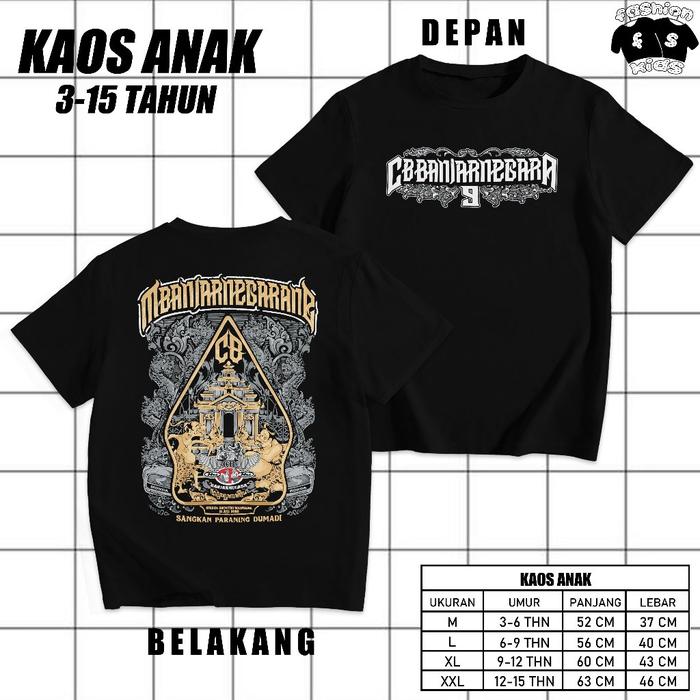 KAOS ANAK - KAOS ACARA CB BANJARNEGARA 2026 aniversary 9 FREE STIKER BANYAK