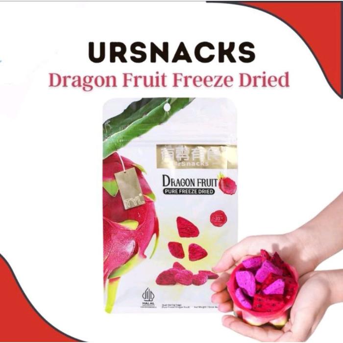 [BEST SELLER] URSNACKS Bundle Of 3 - Freeze Dried Keripik Sehat naga + Mango + Strawberry
