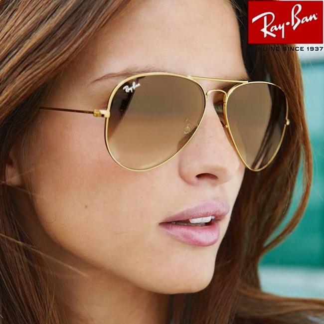 Kacamata RayBan Aviator RB3025 Gradient Brown