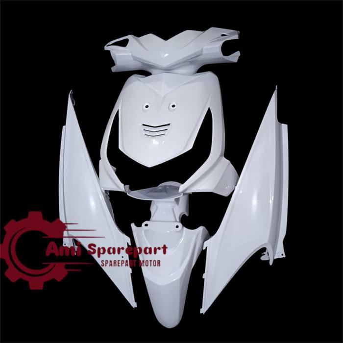 Cover body full halus beat karbu putih