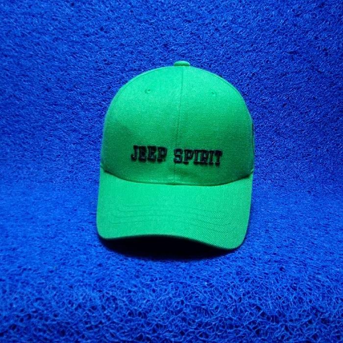 topi jeep spirit hijau simple cap