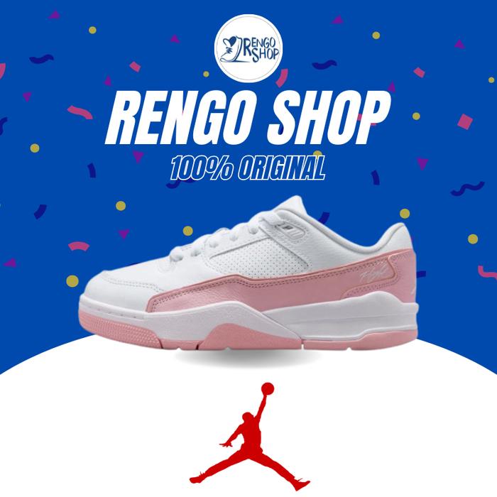 [Ori] Sepatu Jalan & Basket Wanita Nike Jordan Flight Court White Pink HF3333 161