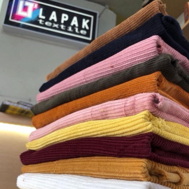 Kain Katun Corduroy Meteran Harga 0,5Meter / Kain Kordorai / Kain Katun Corduroy / Terbaru !!!!!!!!!