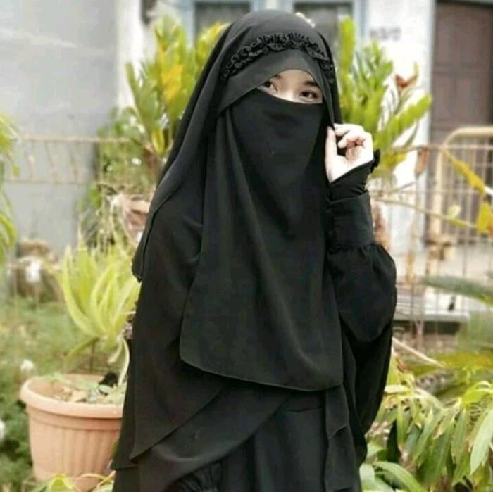 PROMO!! niqab veil rempel & veil renda shifon silky STOK TERBATAS!!