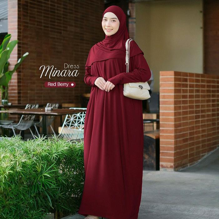 MINARA DRESS BY YESSANA // FASHION MUSLIM WANITA // DRESS RAYON PREMIUM Casual
