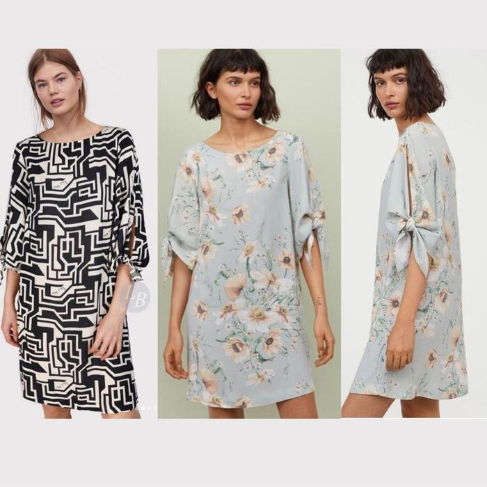 HM Tie-sleeved Dress - Dress Wanita Original Branded