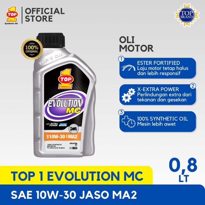 Oli Motor EVOLUTION MC SAE 10W-30 0.8L - Supra GTR - CB 150R - Satria