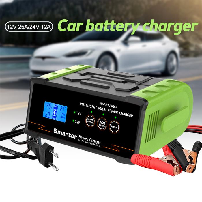 12V 24V Car Battery Charger 12V/24V Smart Charger Automatic Battery