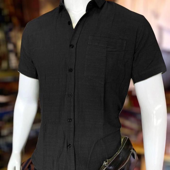 Kemeja Linen/Kemeja Linen Pendek/Kemeja Linen Warna/Kemeja Linen Cowok