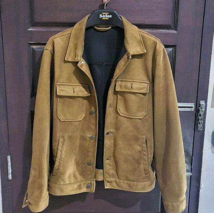 Jaket Pull and Bear Suede Original Pria Size XL