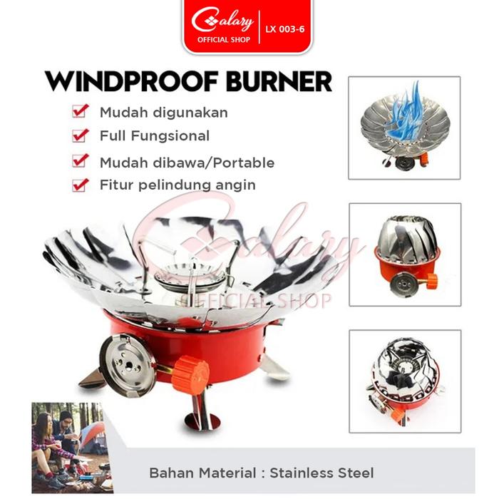 Speeds Kompor Camping 003-6 - Alat Masak Mini Bunga